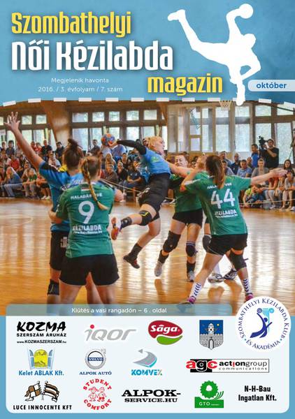 Szombathelyi Kzilabda Klub s Akadmia 2016 Oktberi magazinja