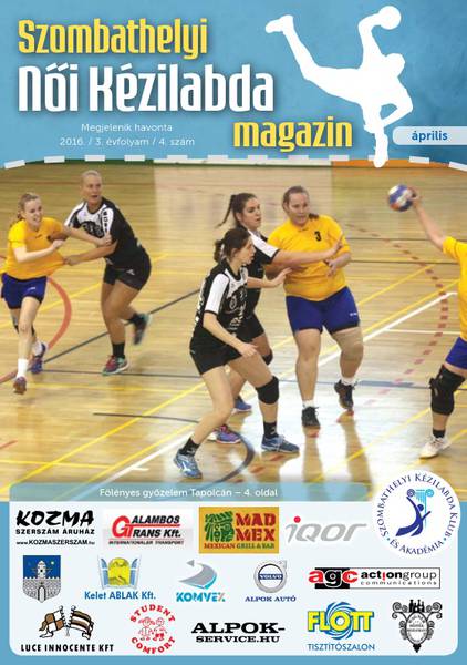 Szombathelyi Kzilabda Klub s Akadmia 2016 prilisi magazinja
