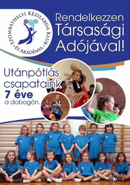 TÁRSASÁGI ADÓJÁVAL TÁMOGASSA KLUBUNKAT TÁRSASÁGI ADÓJÁVAL TÁMOGASSA KLUBUNKAT